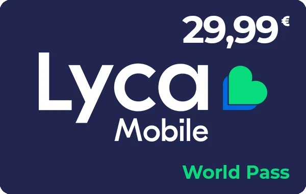 Lycamobile World Pass 29,99 €