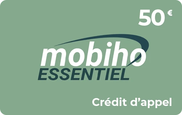 Mobiho crédit d'appel 50 €