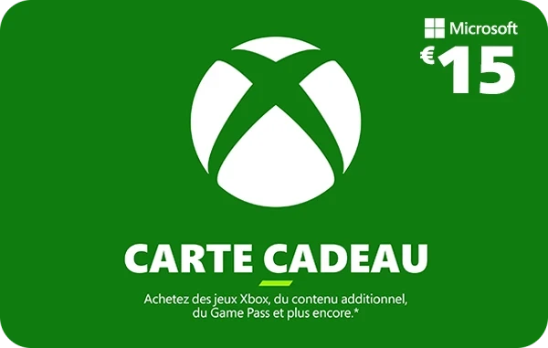 Xbox Carte Cadeau 15 €