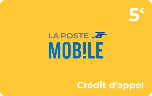 La Poste Mobile crédit d'appel 5 €