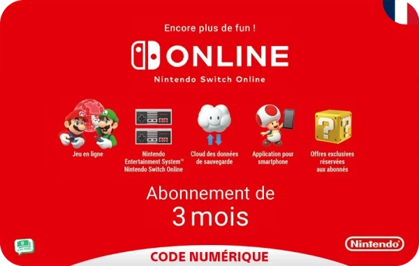 Nintendo Switch Online 3 Mois