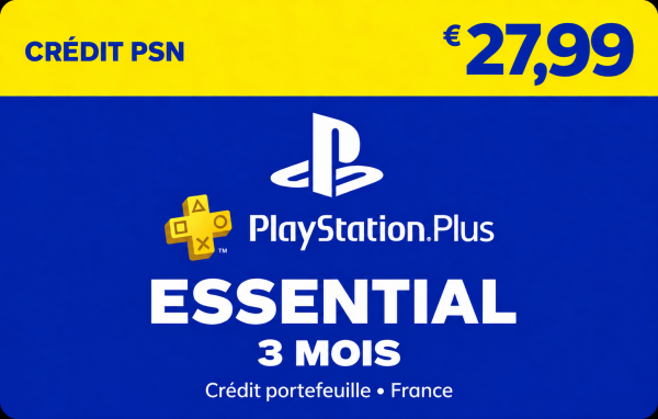 PlayStation Plus Essential - 3 mois (Crédit PSN)
