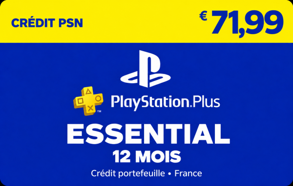 PlayStation Plus Essential - 12 mois (Crédit PSN)