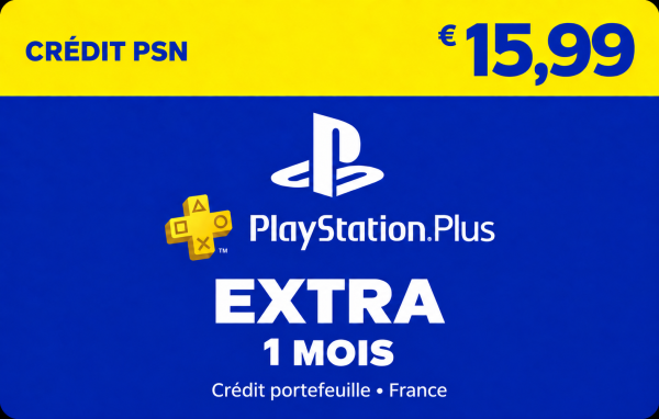 PlayStation Plus Extra - 1 mois (Crédit PSN)