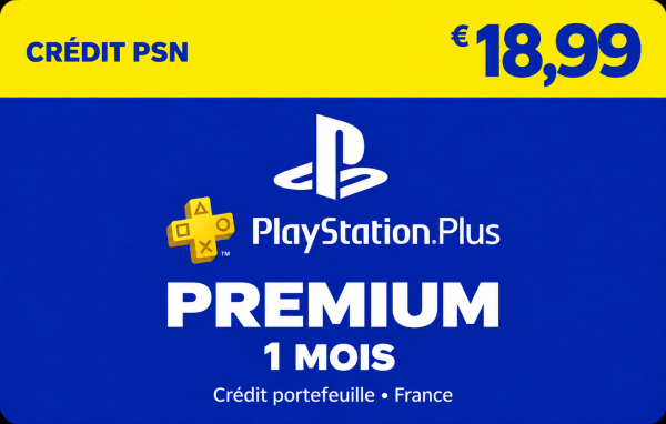 PlayStation Plus Premium - 1 mois (Crédit PSN)