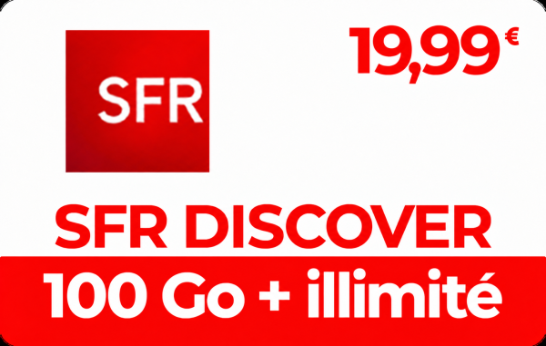 SFR Discover 19,99 € – 100 Go + illimité