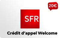 SFR La Carte crédit d'appel Welcome 20 €