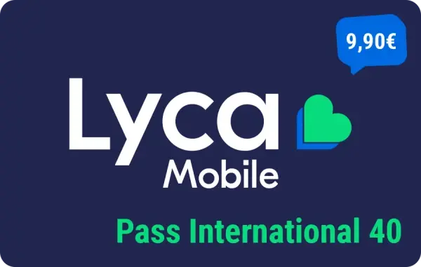 Lycamobile Pass International 40 - 9,90 €