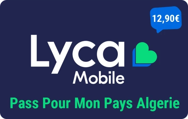 Lycamobile Pass Pour Mon Pays Algérie 12,90 €