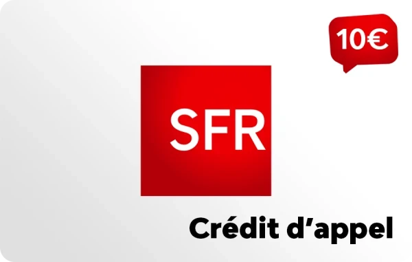 SFR La Carte crédit d'appel 10 €