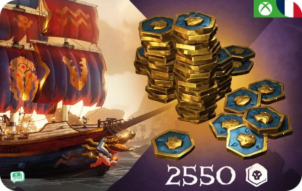 Sea of Thieves Captain's Ancient Coin Pack 2550 Coins (Xbox)
