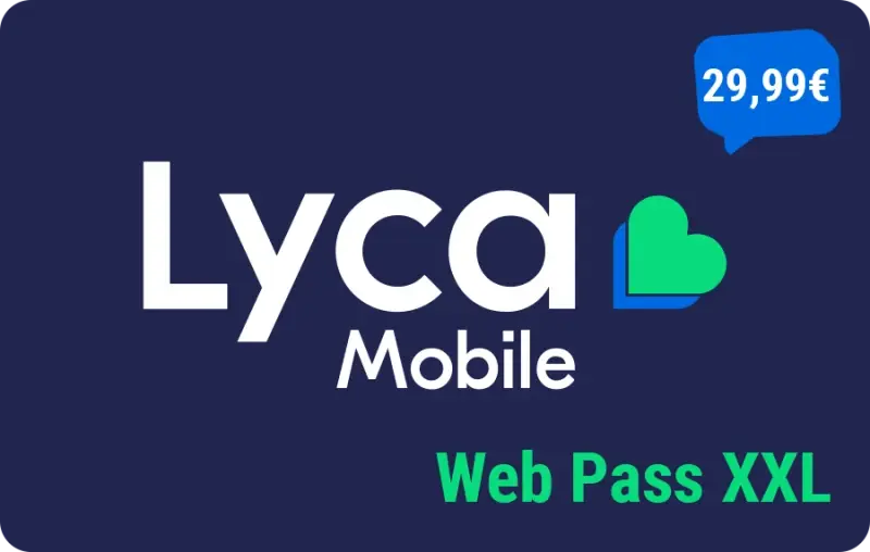 Lycamobile Web Pass XXL 29,99 €