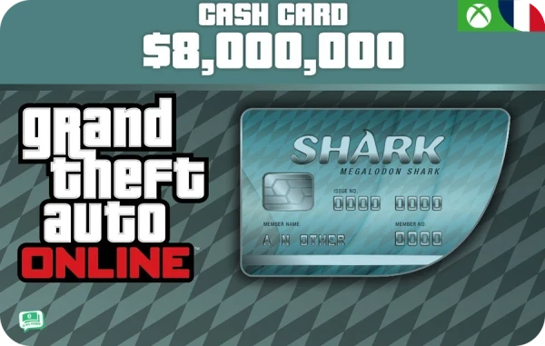 Grand Theft Auto V (GTA V) Megalodon White Shark Cash Card (Xbox)
