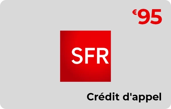 SFR La Carte crédit d'appel 95 € + 45 € offerts