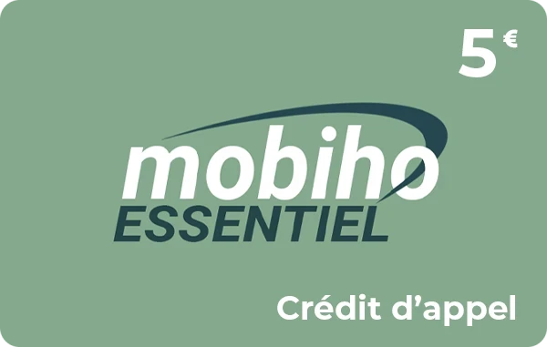 Mobiho crédit d'appel 5 €