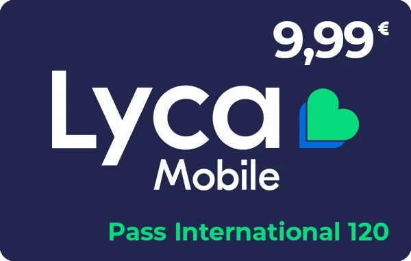 Lycamobile Pass International 120 - 9,99 €