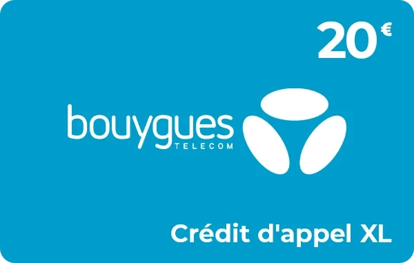 Bouygues Telecom crédit d'appel 20 € XL