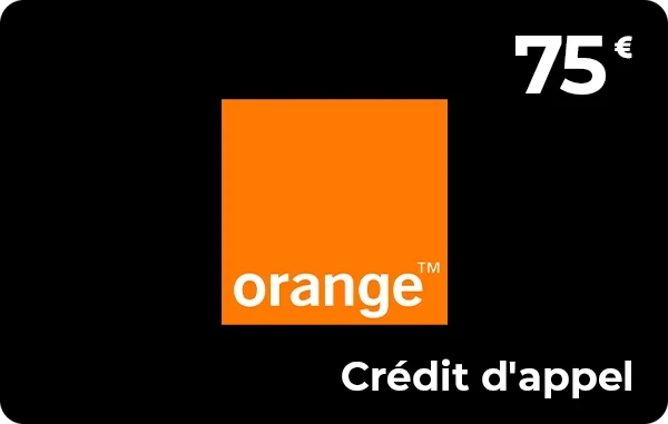 Orange crédit d'appel e-recharge 75 + 30 €