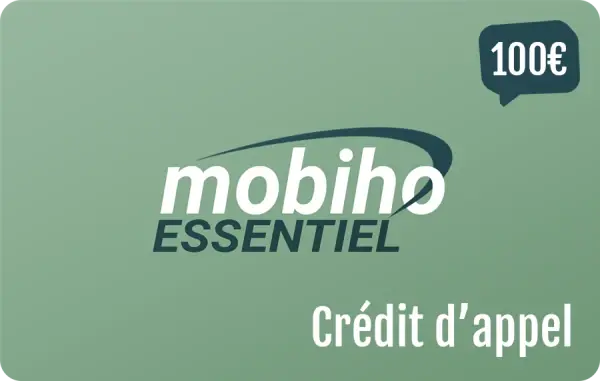 Mobiho crédit d'appel 100 €