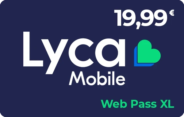 Lycamobile Web Pass XL 19,99 €