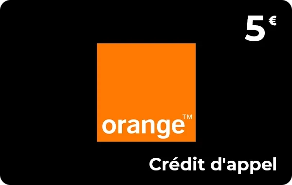 Orange crédit d'appel e-recharge 5 + 1 €