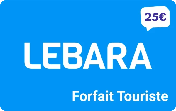 Lebara Mobile Forfait Touriste 25 €
