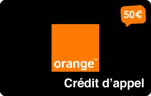 Orange crédit d'appel e-recharge 50 + 20 €