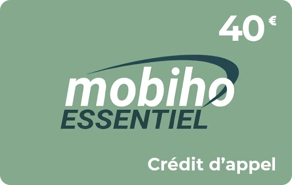Mobiho crédit d'appel 40 €