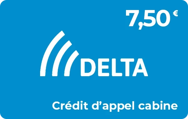 Delta France/International crédit d'appel 7,50 €