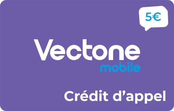 Vectone Mobile crédit d'appel 5 €