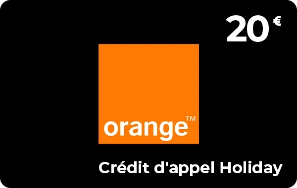 Orange crédit d'appel e-recharge Holiday 20 €