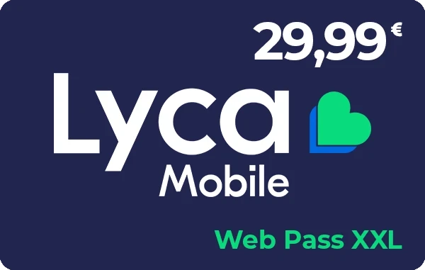 Lycamobile Web Pass XXL 29,99 €