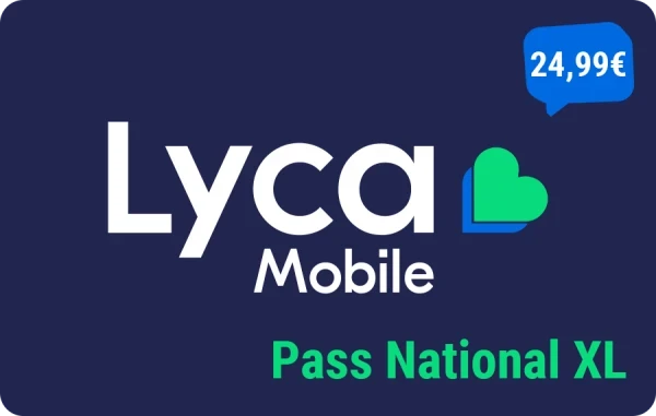 Lycamobile Pass National XL 24,99 €
