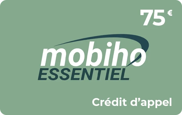 Mobiho crédit d'appel 75 €