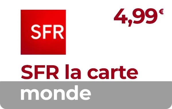 SFR La Carte Monde 4.99 €