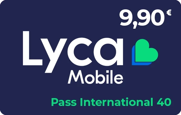 Lycamobile Pass International 40 - 9,90 €