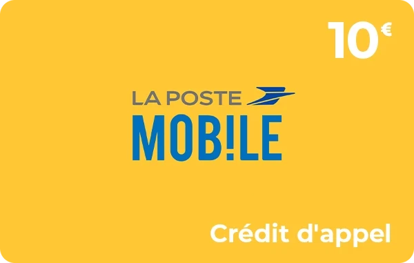 La Poste Mobile crédit d'appel 10 €