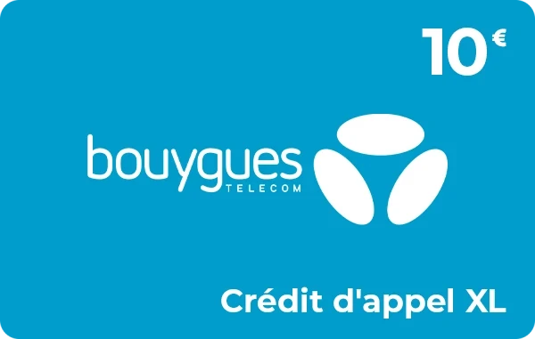 Bouygues Telecom crédit d'appel 10 € XL