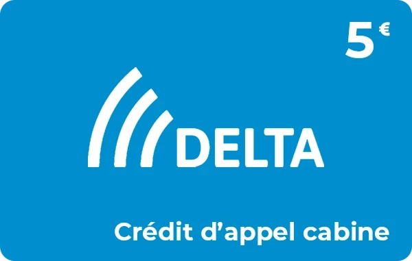 Delta cabine crédit d'appel 5 €