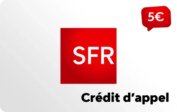SFR La Carte crédit d'appel 5 €